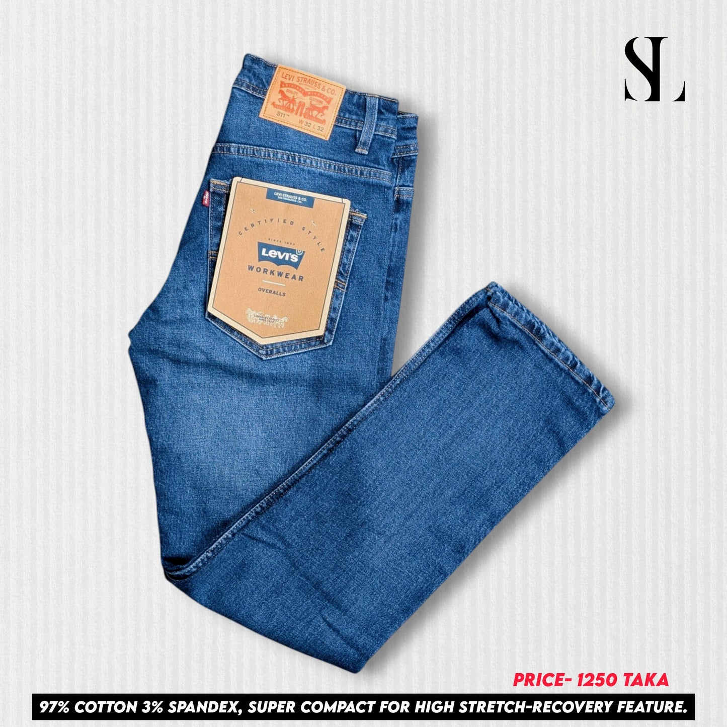 𝗣𝗿𝗲𝗺𝗶𝘂𝗺 𝗦𝘁𝗿𝗮𝗶𝗴𝗵𝘁-𝗙𝗶𝘁 𝗗𝗲𝗻𝗶𝗺 𝗳𝗼𝗿 𝗠𝗲𝗻